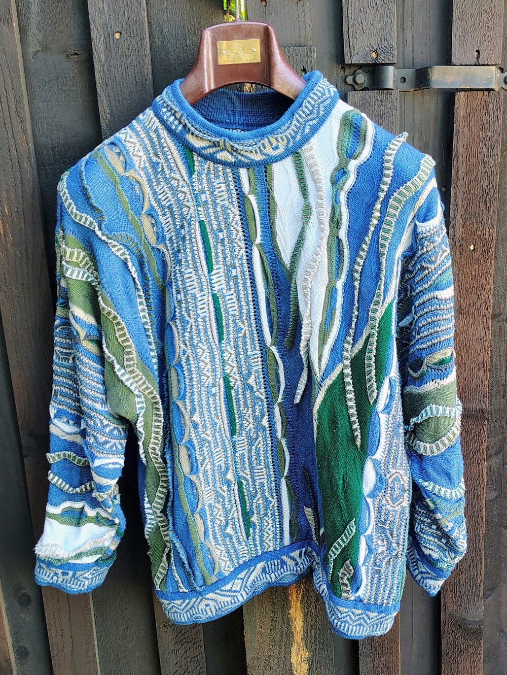 Men's 3D COOGI Blues Sweater, Excellent Condition